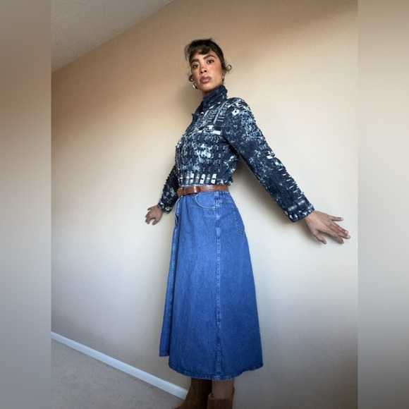 Denim maxi skirt - Picture 3 of 6
